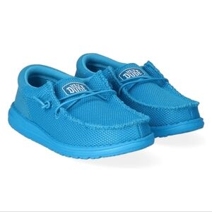 Sz K5 Electric Blue Hey Dude Kids Wally Funk Mono Shoes